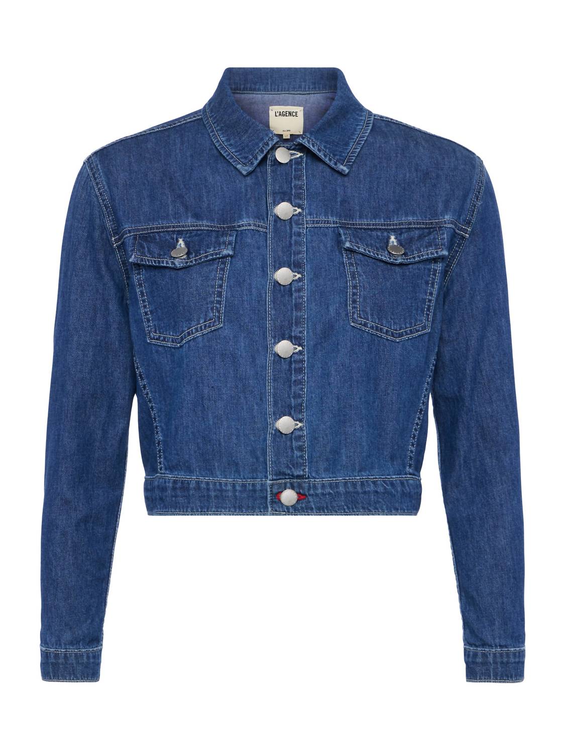 L'Agence - Koda Cropped Denim Jacket