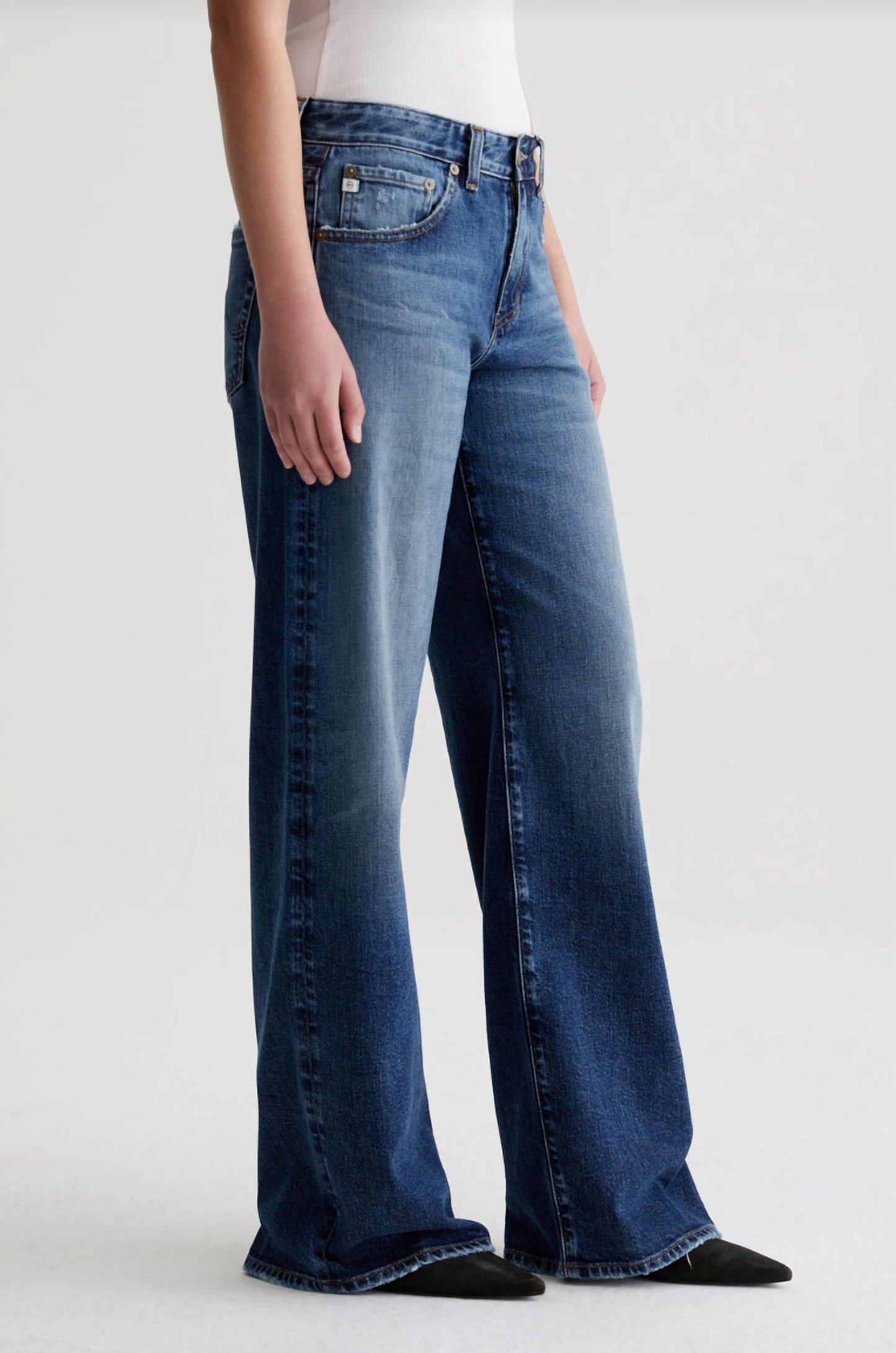 Ag Jeans - Adria Low-rise Wide Leg Jeans