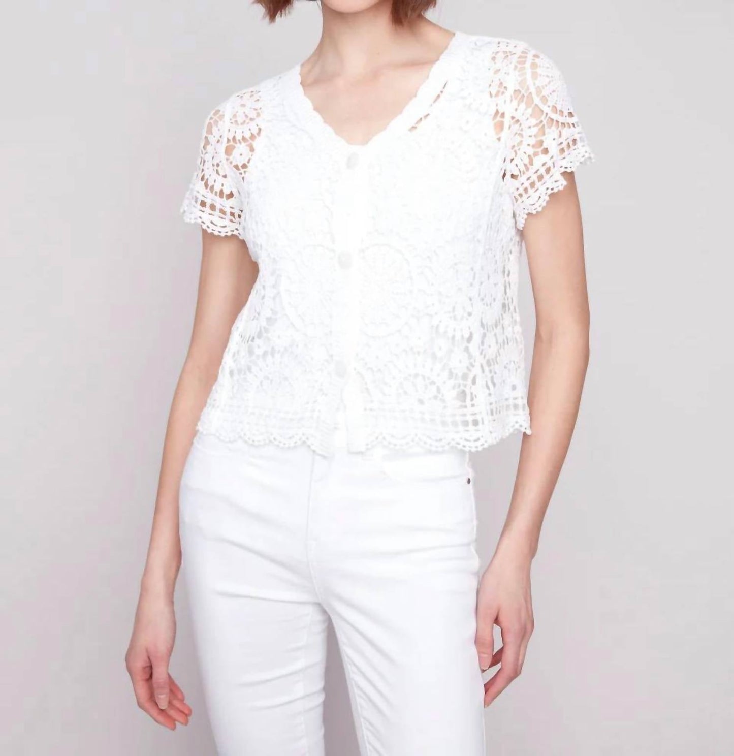 Charlie B - Crochet Bolero Cardigan