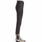 Topshop - Coated High Rise Raw Hem Cropped Straight Leg Jeans