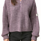 bdg-urban-outfitters-mauve-fisherman-half-zip-sweater-size-large