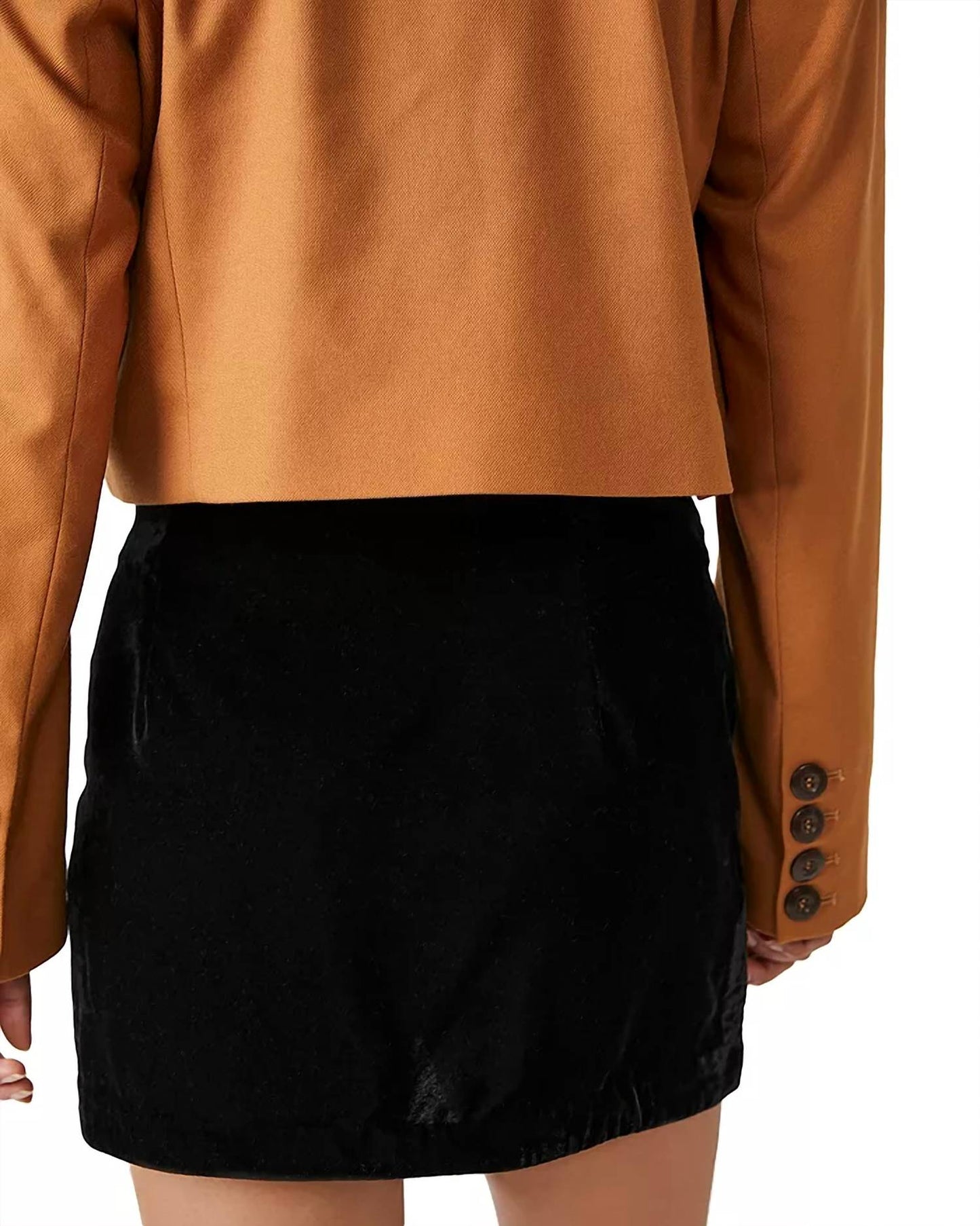 Free People - ANNALISE VELVET MINI SKIRT