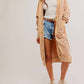 Free People - Knee-length Blue Cardigan