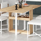 TOPMAX Modern Compact 63-inch 5-Piece Extendable Dining Table Set