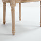 French Country Dining Chairs Set of 2 Upholstered With Natural Rattan Back
