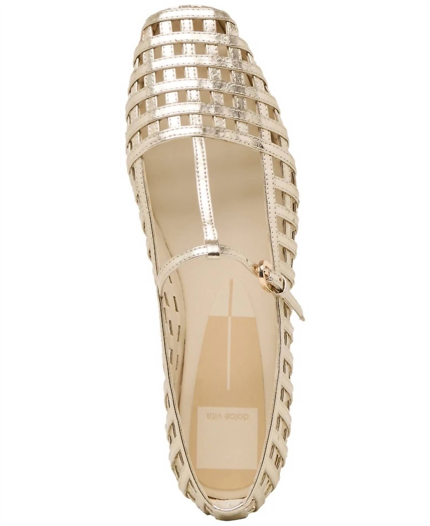 Dolce Vita - Women's Rains T-strap Woven Mary Jane Flat