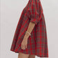 Entro - Christmas Plaid Short Dress