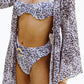 Soah - RILEY LEOPARD-PRINT BUSTIER UNDERWIRE BIKINI TOP