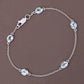 1.80 Carat Genuine Blue Topaz .925 Sterling Silver Bracelet