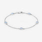 1.80 Carat Genuine Blue Topaz .925 Sterling Silver Bracelet