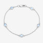 1.80 Carat Genuine Blue Topaz .925 Sterling Silver Bracelet
