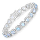 10.50 Carat Genuine Blue Topaz .925 Sterling Silver Bracelet