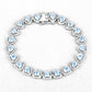 10.50 Carat Genuine Blue Topaz .925 Sterling Silver Bracelet