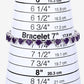 10.01 Carat Genuine Amethyst and White Diamond .925 Sterling Silver Bracelet