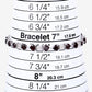11.10 Carat Genuine Garnet and White Diamond .925 Sterling Silver Bracelet