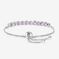 2.64 Carat Genuine Amethyst .925 Sterling Silver Bracelet