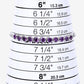 2.64 Carat Genuine Amethyst .925 Sterling Silver Bracelet