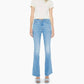 Mother - Weekender Mid Rise Flare Frayed Hem Jeans