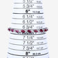 7.78 Carat Genuine Ruby and White Diamond 10K White Gold Bracelet