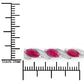 7.78 Carat Genuine Ruby and White Diamond 10K White Gold Bracelet
