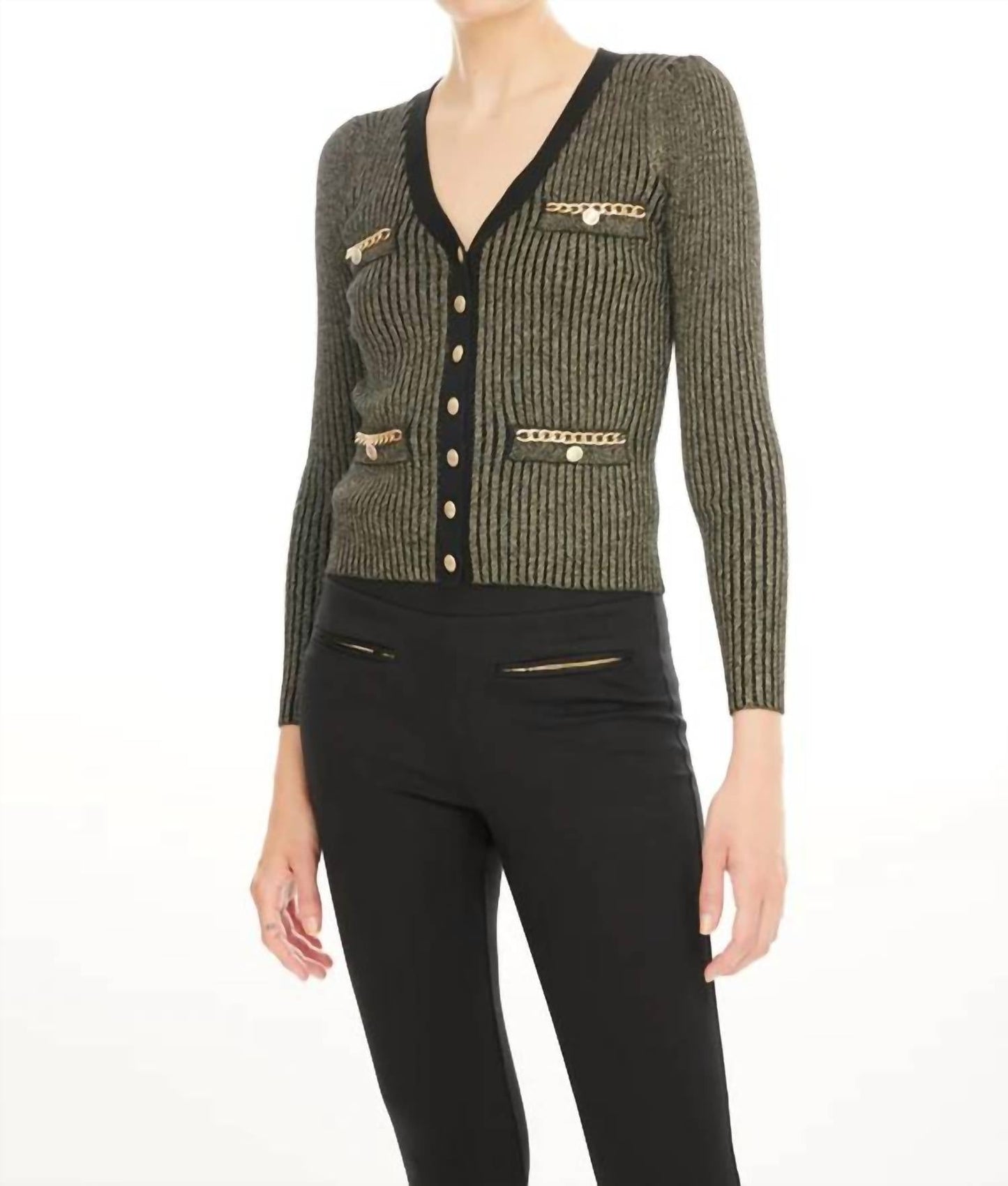 Generation Love - Ruby Lurex Cardigan