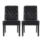 Broxton Tuft Dining Rolltop Chairs With Button Tufted Backrest (Set of 2)