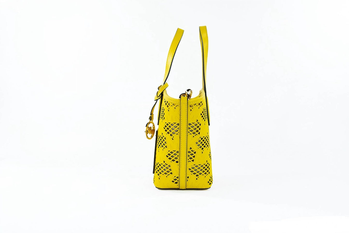 Michael Kors - Kimber Small Daffodil Leather 2-in-1 Zip Tote Messenger Bag Purse
