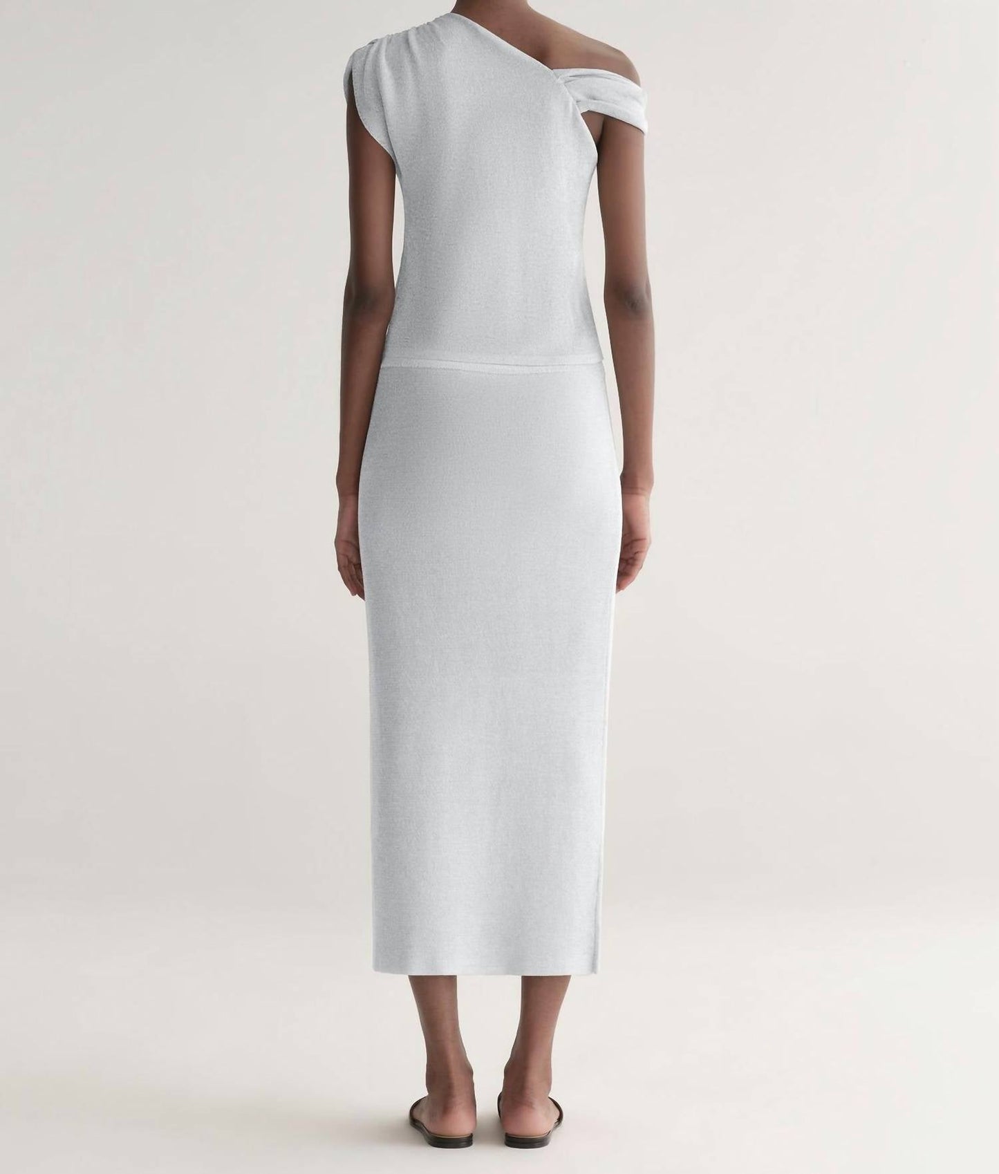 A.L.C. - Clover Metallic Knit Midi Skirt