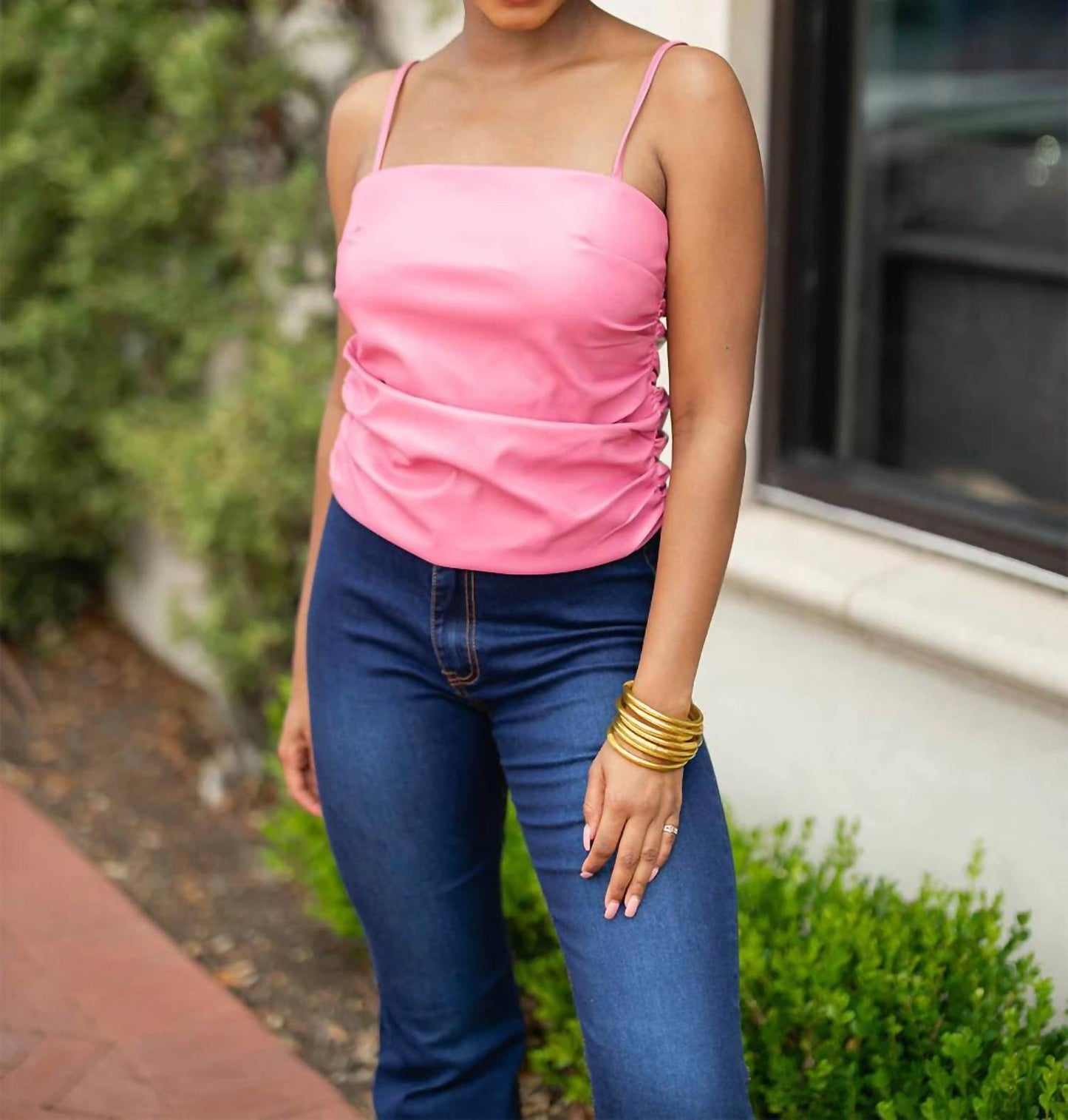 Buddylove - Jolie Vegan Leather Cropped Tank Top