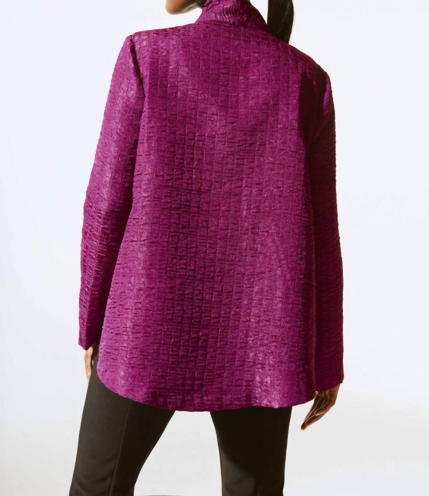 Joseph Ribkoff - Textured Long Sleeve Relaxed Jacket