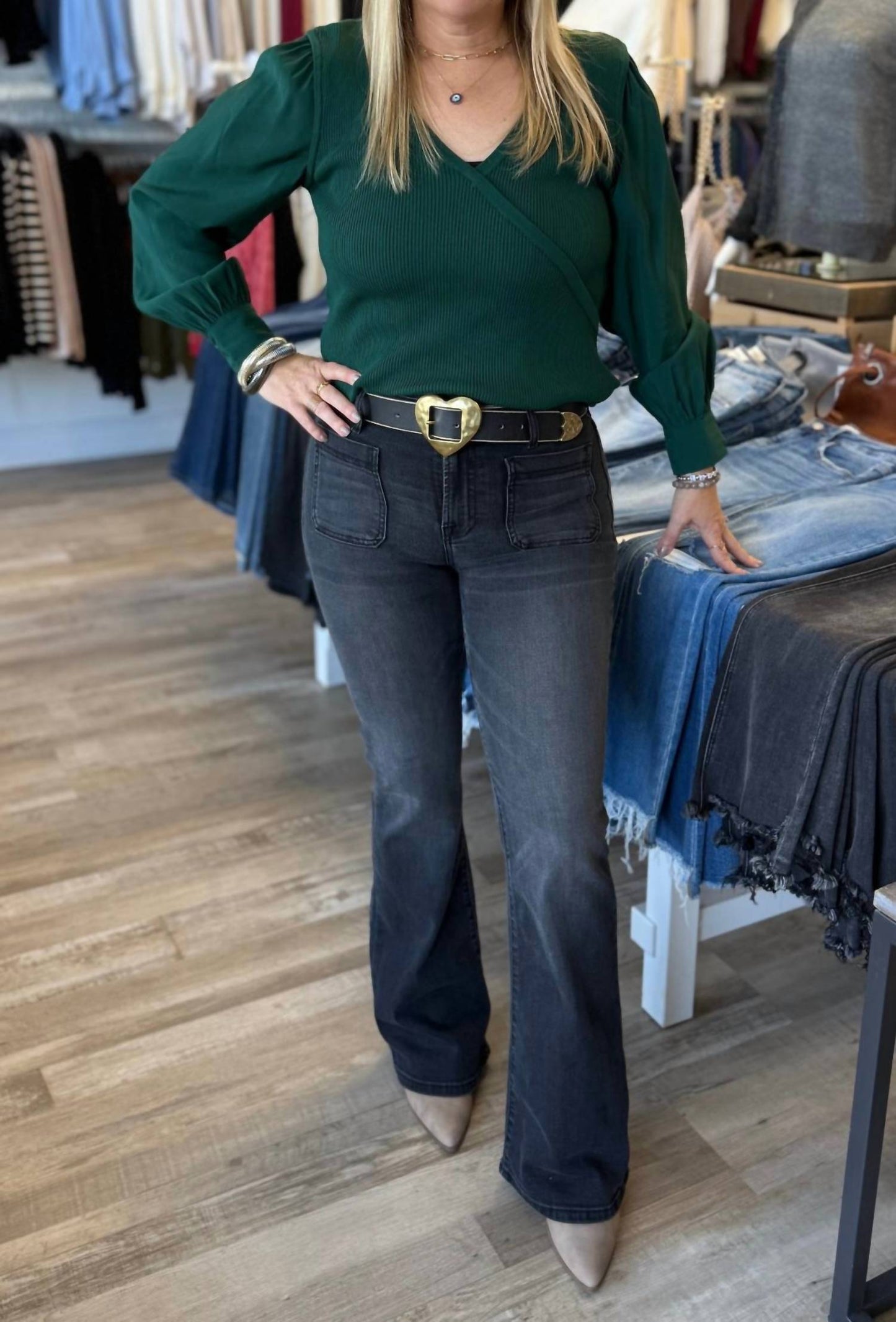 Another Love - Long Sleeve Overlap Top