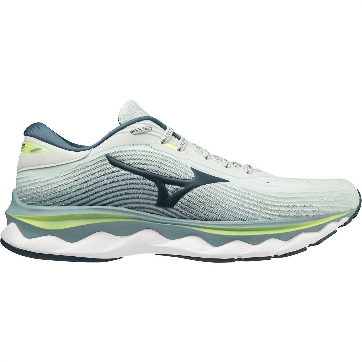 Mizuno - पुरुषों के वेव स्काई 5 रनिंग शूज़ - D/मीडियम चौड़ाई