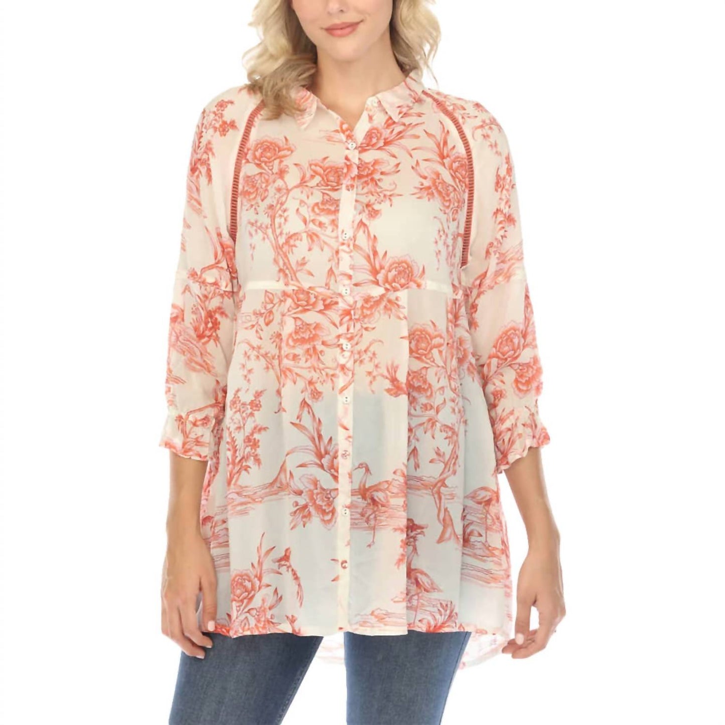 Johnny Was - Spring Fire Adonia Tunic Top