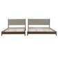Premium Rubber Wood Platform Bed Frame, King Size with Headboard