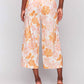 Charlie B - Printed Linen Blend Cropped Pull-on Pants