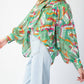 Ee:Some - Printed Long Sleeve Blouse