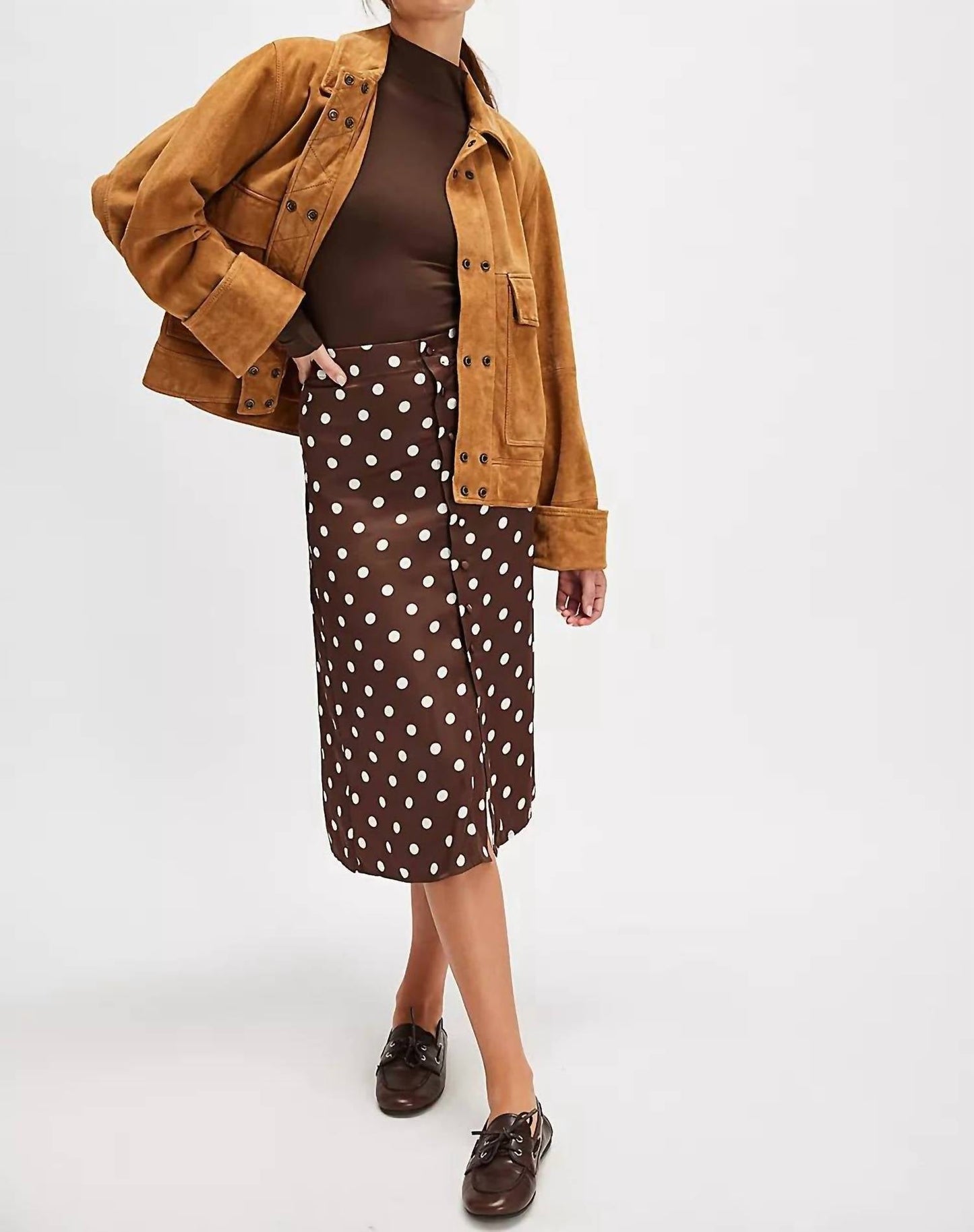 Free People - Analise Printed Midi Skirt