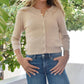 8Apart - Junior Women's Arden Cable Knit Cardigan