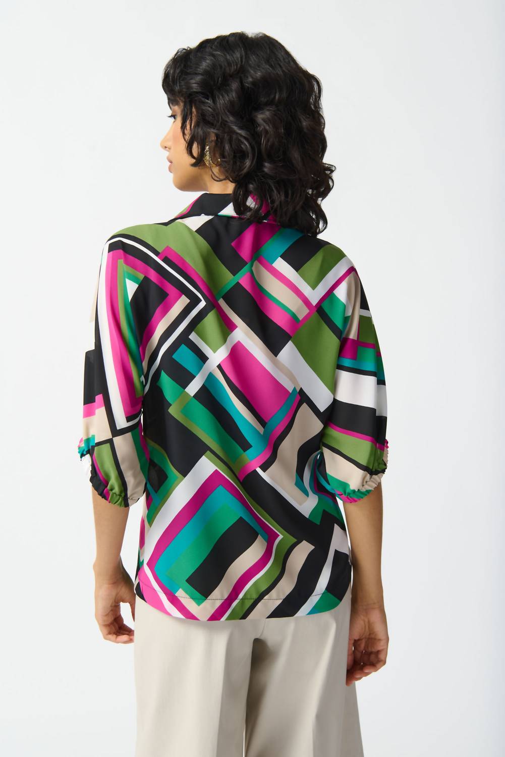 Joseph Ribkoff - Geometric Print Boxy Top