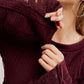 Free People - रॉकी लॉन्ग स्लीव टॉप