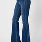 Judy Blue - High Waisted Angled Side Seam Detail Flare Jeans