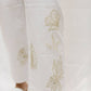 Charlie B - Women's Embroidered Flower Crop Pant