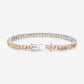 8.25 Carat Genuine Citrine .925 Sterling Silver Bracelet