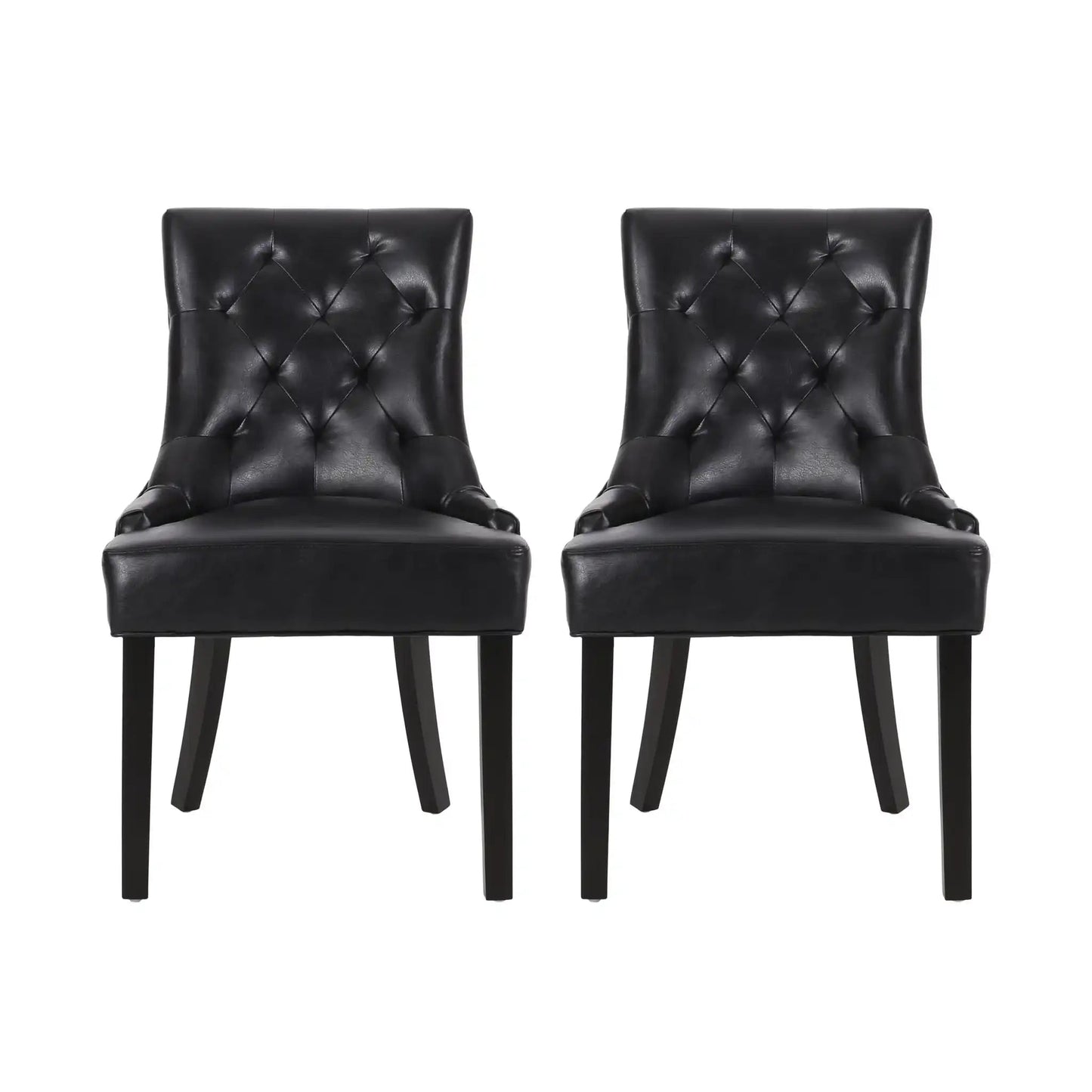 Cheney Contemporary Dining Chair Tufted Upholstery (Set of 2)