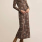 Z Supply - Exhale Sable Floral Midi Dress