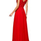 Adora - A Line Long Formal Slit Dress
