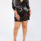 Karen T Design - Printed V-neck Romper