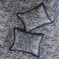 12 Piece Comforter Set with Cotton Bed Sheets Navy Cal King