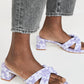 Larroude - Women's Laguna Floral Knit Sandal