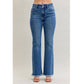 Judy Blue - High Waist Double Button Fray Hem Bootcut Jeans